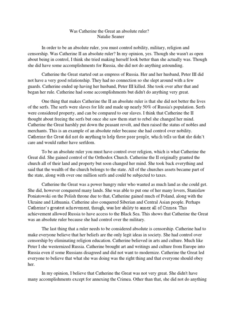 Absolute monarchy rulers picture