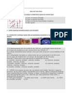 Lista de exercícios de física com vetores e grandezas físicas