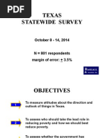 Texas Statewide Survey on Texas & Prosperity