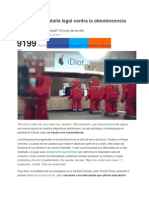 Comienza La Batalla Legal Contra La Obsolescencia Programada