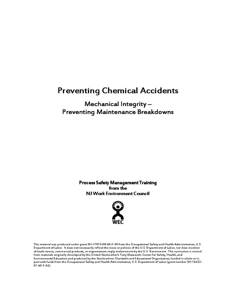 4 Mechanical Integrity Pdf Physical Sciences Chemistry