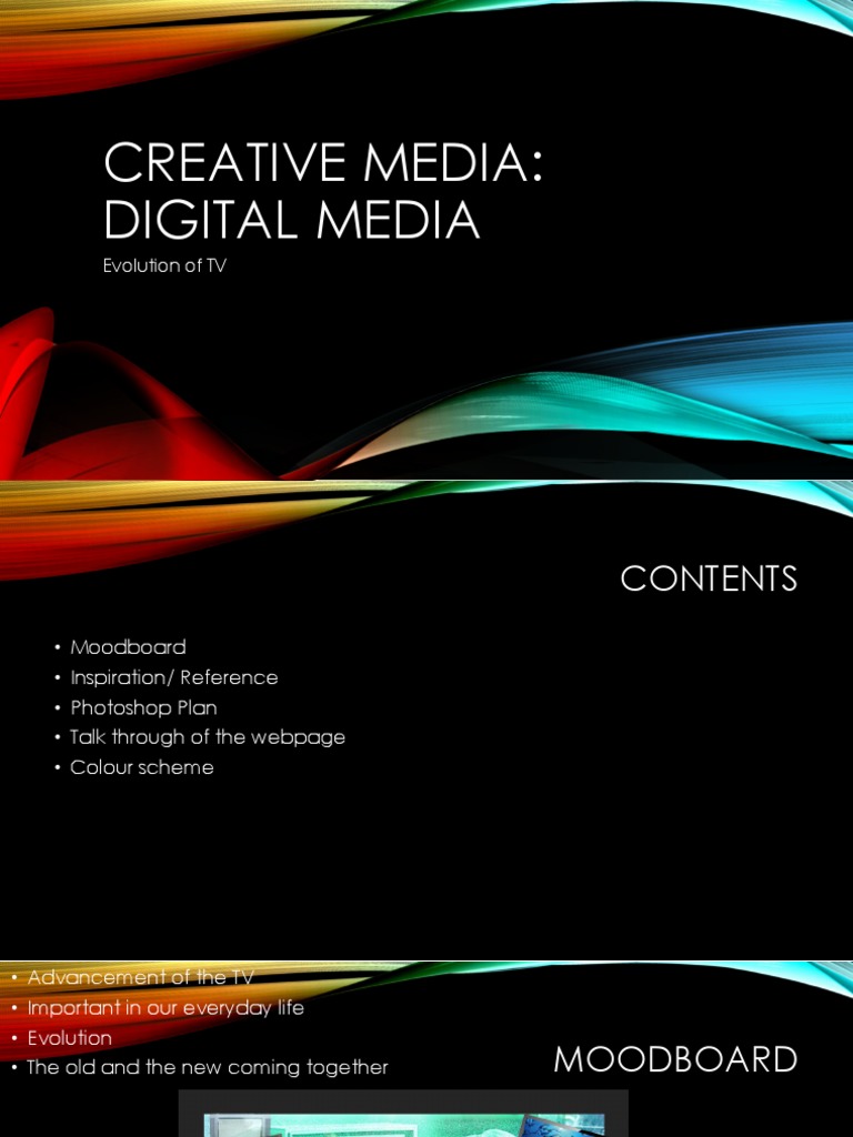 Evolution of TV: Creative Media Design | PDF