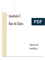 Ayudantía 03 - SQL y Algebra Relacional PDF