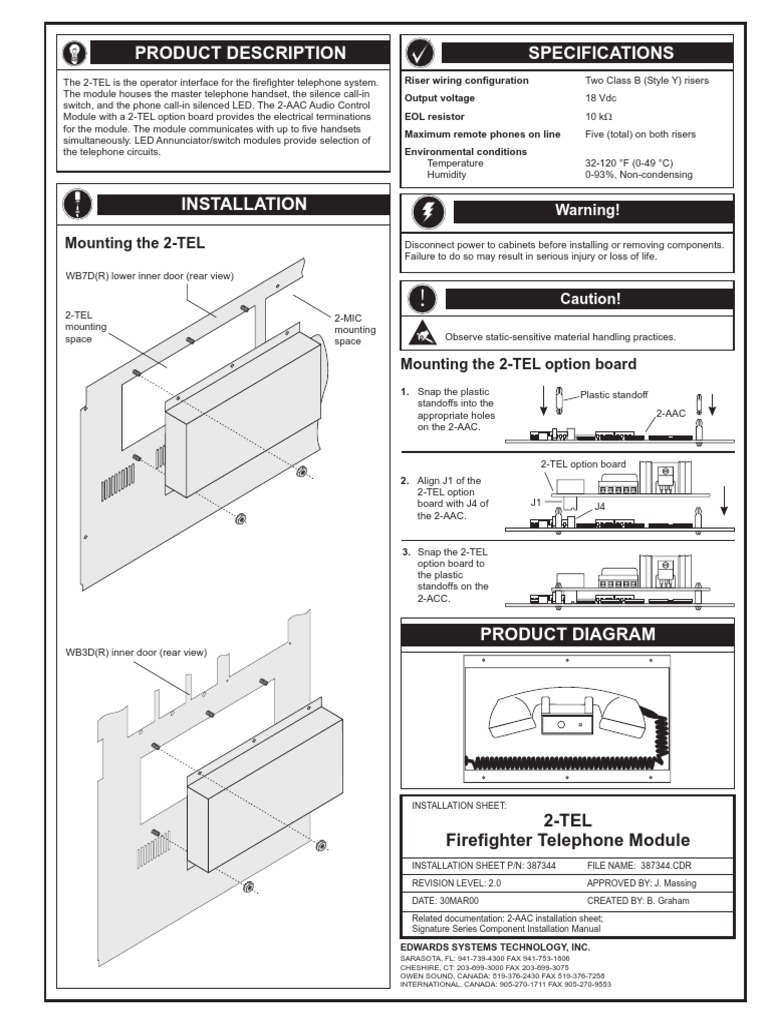 387344_R2_2TEL_Firefighters_Telephone_Module.pdf Telephone Switch
