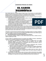 El Saber Filosófico PDF