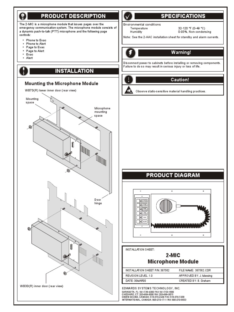 2-MIC Microphone Module Install Guide | PDF | Technology & Engineering
