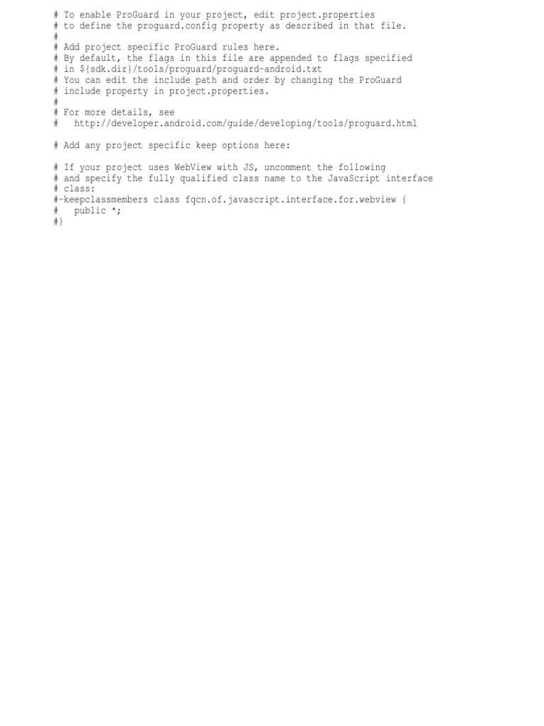 Enable ProGuard in Android Projects | PDF | Technology & Engineering