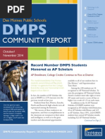 Download DMPS Community Report - OctoberNovember 2014 by Des Moines Public Schools SN243886236 doc pdf