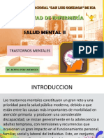 Clase 2.1. - Transtornos Mentales - Lic. Bertha Pebes Mendoza