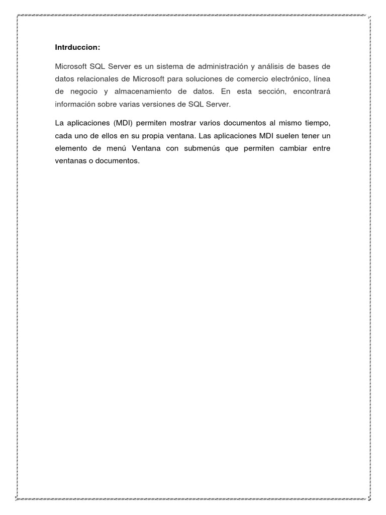 Introducción a Microsoft SQL Server 2008 | PDF | Interfaces gráficas de ...