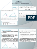 Relações e Áreas em Figuras Planas