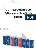 Da Mesopotâmia ao Egito: consolidação das primeiras cidades