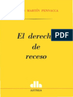 El Derecho de Receso - Carlos Martin Pennacca PDF