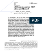 The Cost of Biopharmaceutical R&D - Joseph DiMasi - 2007