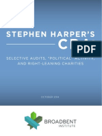 Stephen Harper VS Non Profits