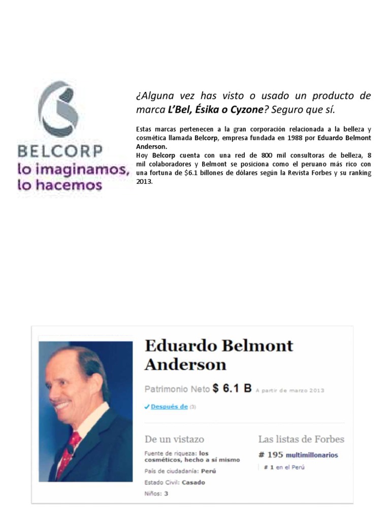 BELCORP - Eduardo Belmont Anderson PDF | PDF | Marca | Business
