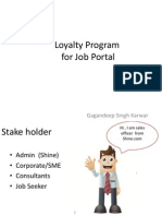 Loyalty Program For Job Portal: Gagandeep Singh Karwar