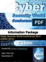 Cyber Security World Conference 2014 - Information Package