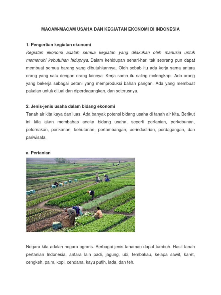 Jenis Usaha