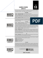 Nco, Nso, Imo Sample Paper