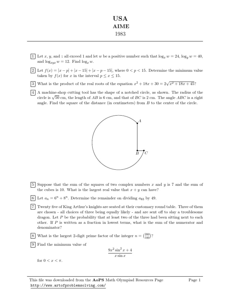 USA-AIME-1983-45.pdf | Fraction (Mathematics) | Numbers