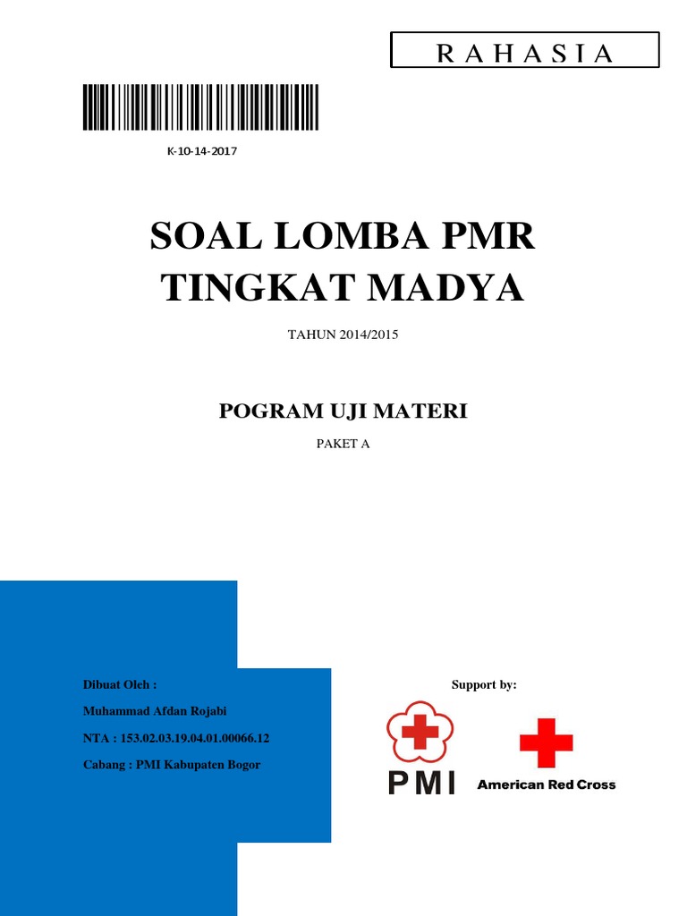 Contoh Soal Cerdas Cermat Pmr Wira Berbagi Contoh Soal