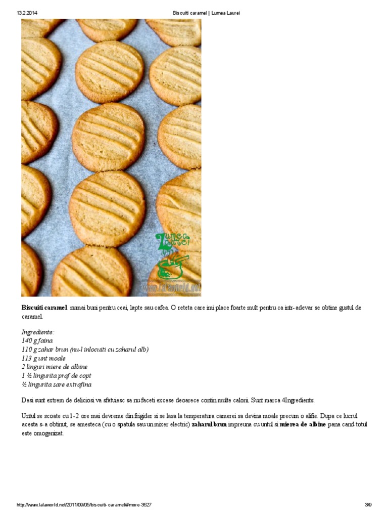Biscuiti Caramel
