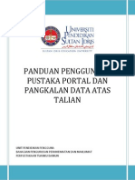 Panduan Penggunaan Pustaka Portal Dan Pangkalan Data UPSI