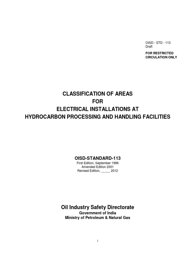Area Classification | PDF