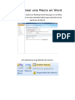 Como Crear Una Macro en Word PDF