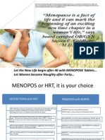 Let The New Life Begin After 40 With MENOPOSE Tablets Let Women Become Naughty After Forty