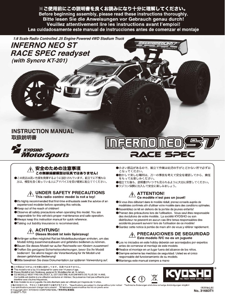 kyosho inferno neo 3.0 manual