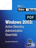 Windows 2003 Active Directory Administration Essentials