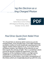 Modeling The Electron As A Circulating Charged Photon