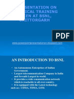 BSNL Practical Training Presentation