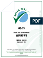 Green Seal Standard Windows 1995