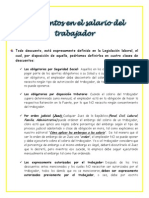 Descuentos en El Salario Del Trabajador