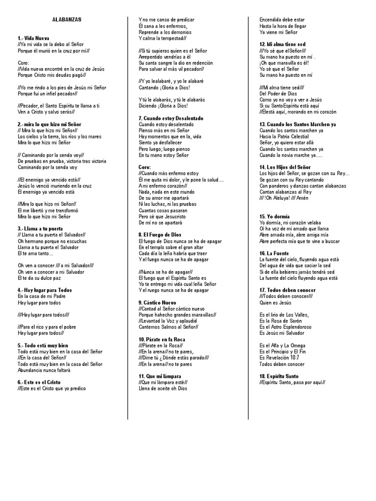 Alabanzas Docx Cristo Titulo Salvacion alabanzas docx cristo titulo