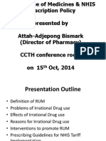 Rational Use of Medicines & NHIS Tariff Implementation