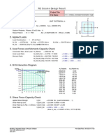 Midas Gen RC Column Design Result