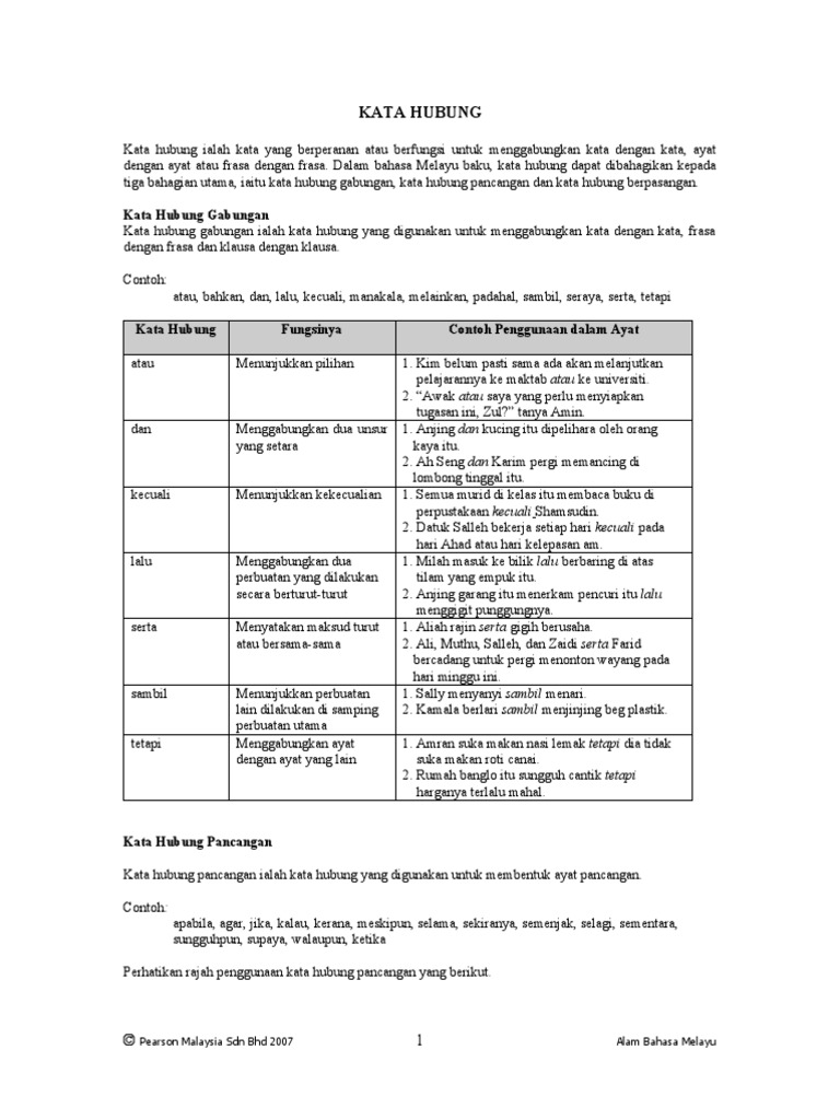 Kata Hubung Pdf