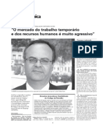 Vitalino Canas, Provedor ETT, Fala ao Jornal Vida Económica, Sobre as Particularidades do Trabalho Temporário e Mercado de RH