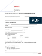 Sharp Minds Membership Form