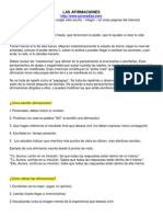 Cómo Trabajar Las Afirmaciones PDF