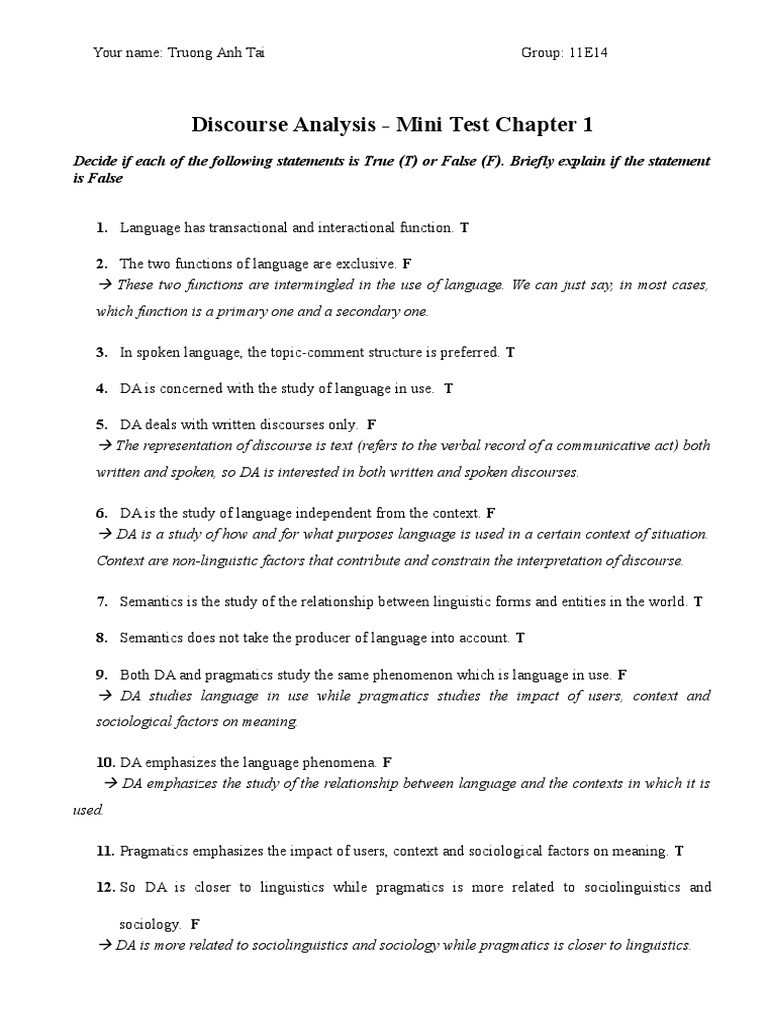 Discourse analysis mini research essay picture