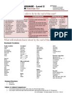 Level 2 Unit 4 Overview English