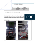 Informe de Falla Parachoque Abollado CV-70049 PDF