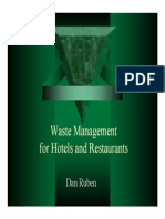 Waste Management For Hotels and Restaurants