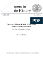 Patterns of Bank Credit Allocation and Economic Growth: General Issues
