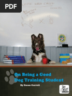 On Being A Good Dog Training Student - Susan Garret